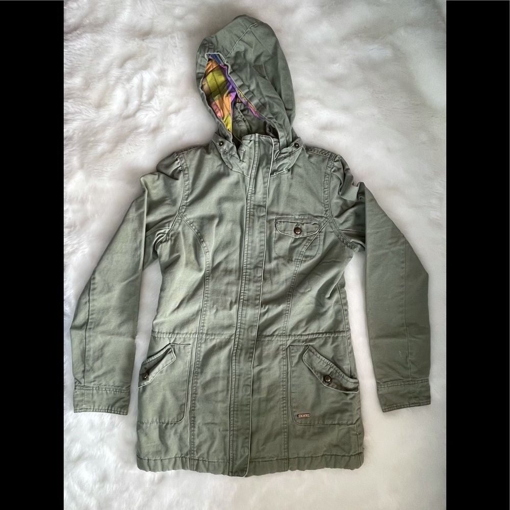 Women’s ROXY Mid Thigh Canvas Jacket - Size M